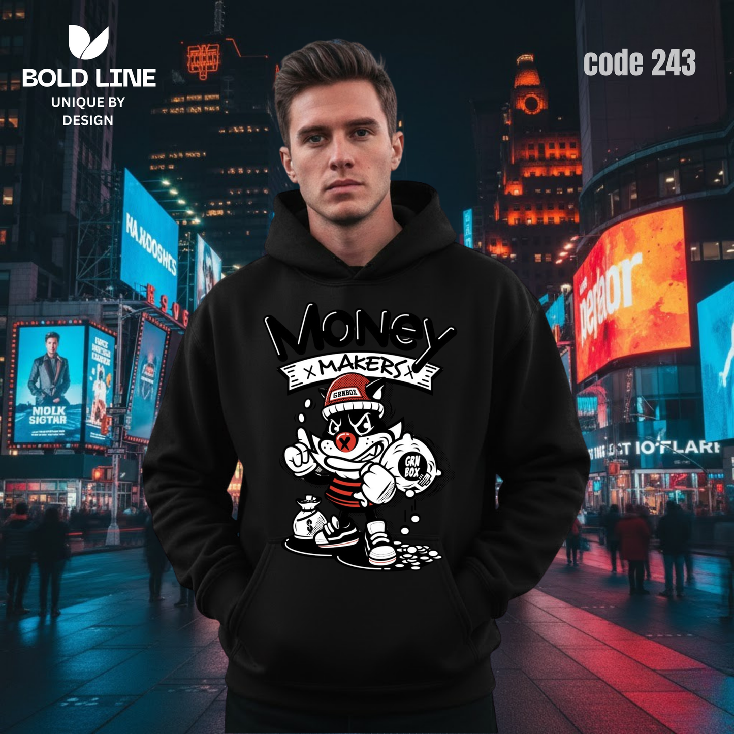 Hoodie Model 243 | Regular Fit – Premium Winter Edition